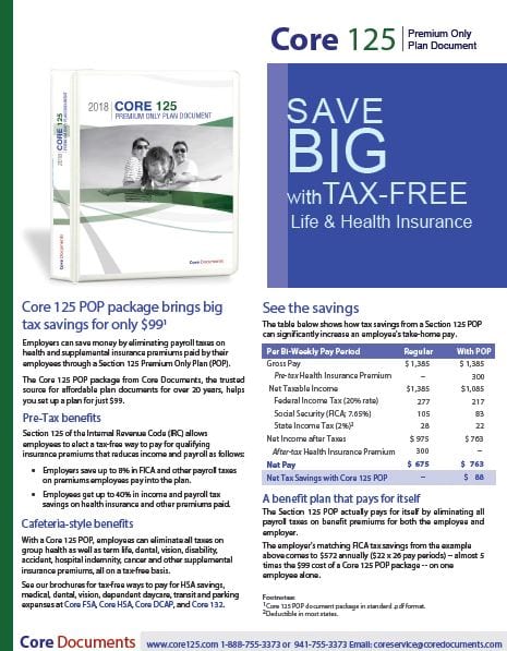 Core125 brochure and forms